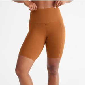 NWT Knix Stash and Go High Rise Pocket Short, Size L, Caramel